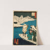 Hashiba Ferry in Snow (circa 1864) by Utagawa Kunisada (Toyokuni III)