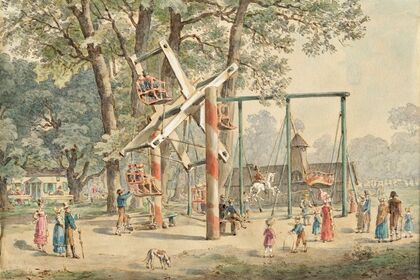 Haspel und Schaukel im Wurstelprater in Wien