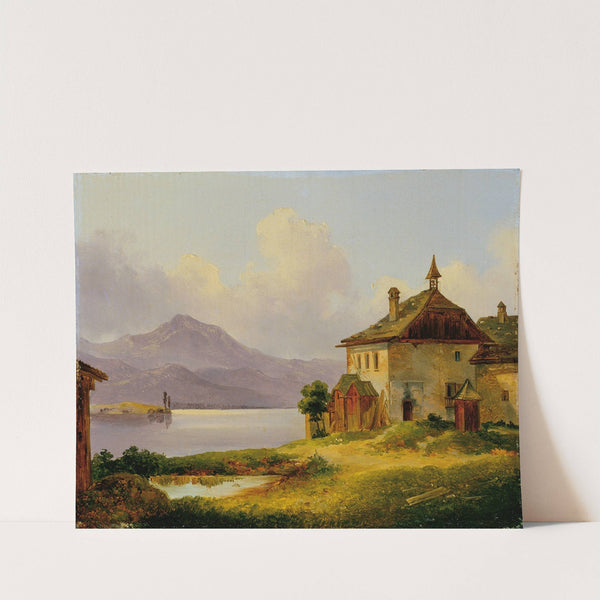 Haus am See im Salzkammergut by Edmund Mahlknecht