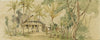 Haus des Roankiddi-Häuptlings auf der Insel Puinipet (Ponape), Caroline Islands (1858)
