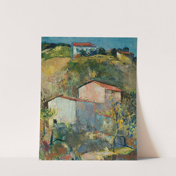 Häuser Am Hang (Houses On A Slope) by Anton Faistauer