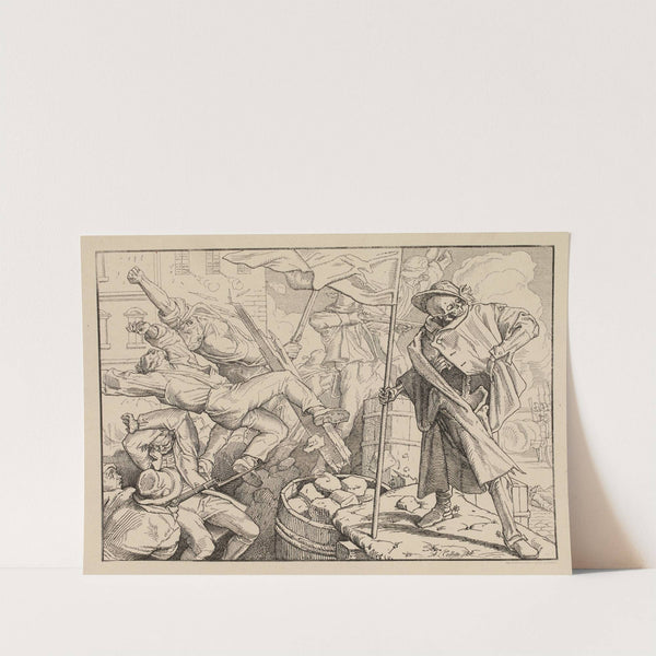 Haut le pavé des barricades by Alexandre Désiré Collette
