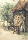 Hay-barn with workbench
