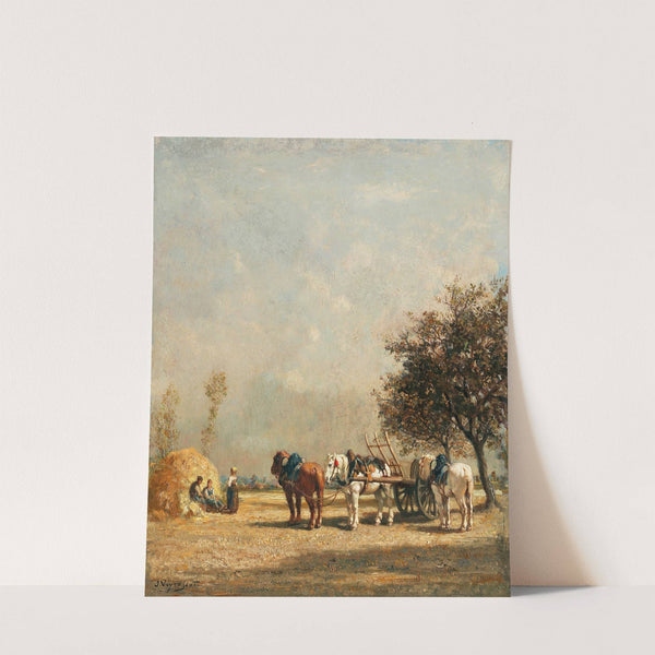 HAY WAIN JULES (c. 1850–93) by Jules-Jacques Veyrassat