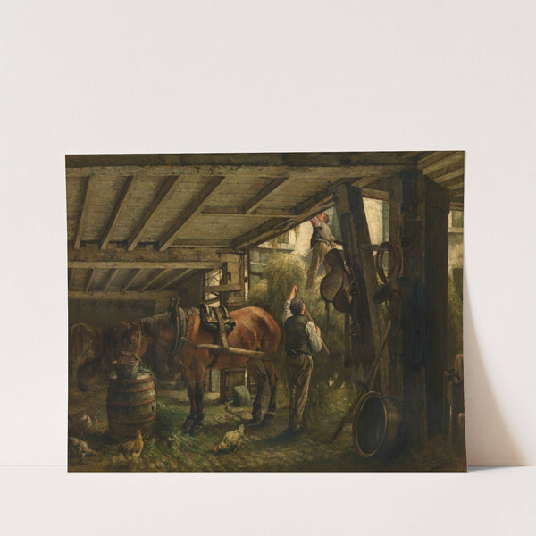 Haycart by Jan Stobbaerts