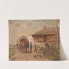 Haymaking, a horsecart by Ludwig Müller-Cornelius