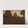 Haystacks and Children by Winslow Homer