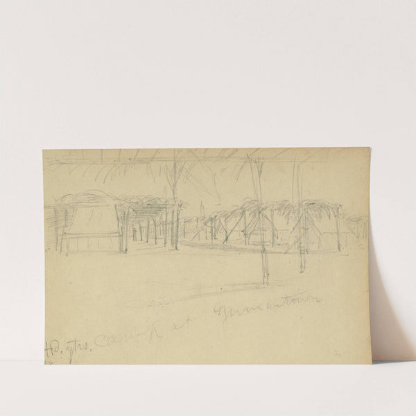 Hd. qtrs. camp at Germantown by Alfred Rudolph Waud