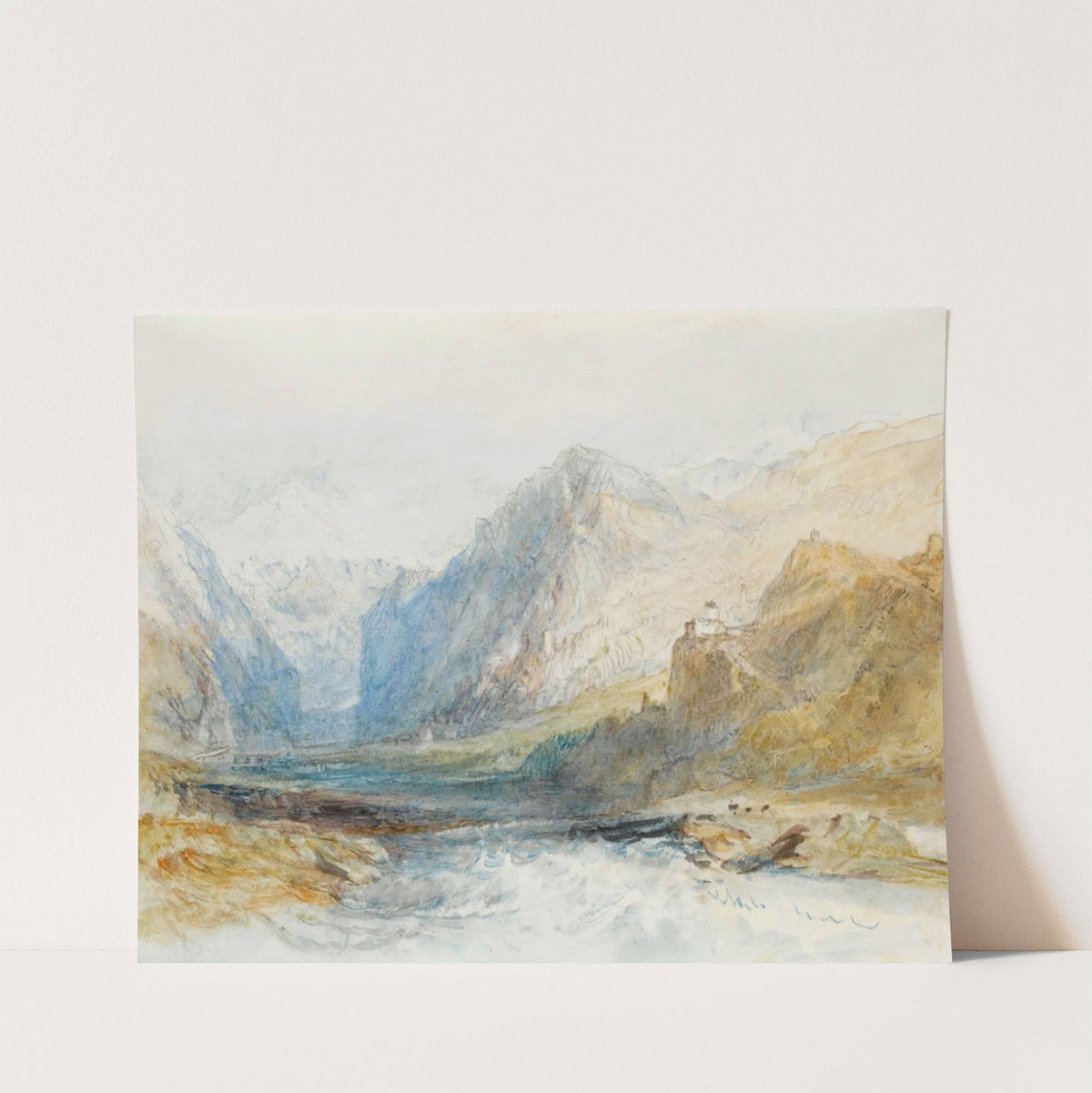 The Domleschg Valley, Looking North To The Gorge At Rothenbrünnen by Joseph Mallord William Turner