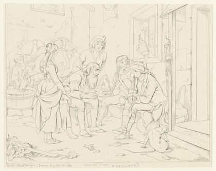 He took his place once more on the bench at the inn-door (1849)