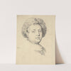 Head and shoulder portrait of a man in a fur cap by Anonymous