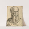 Head and Shoulders of a Bearded Man (1540-1549) by Francesco de''' Rossi