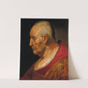 Head and shoulders of an old man seen in profile by Studio Of Jacob Adriaensz. Backer