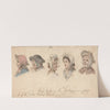 Head Dresses in Covent Garden (1747) by Louis Philippe Boitard