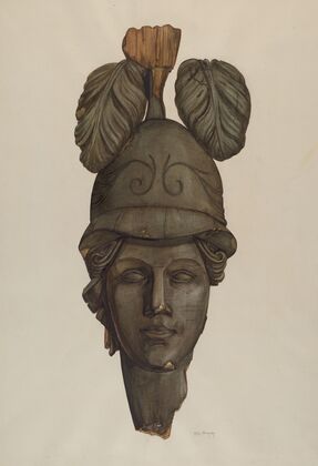 Head from a Statue – Minerva
