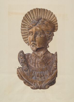 Head from Circus Wagon