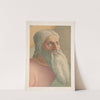 Head from the fresco of the Tribute Money (1861) by Storch & Kramer