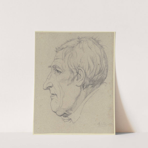 Head in profile by Theodor Pelissier