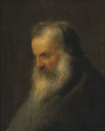 Head of a bearded man