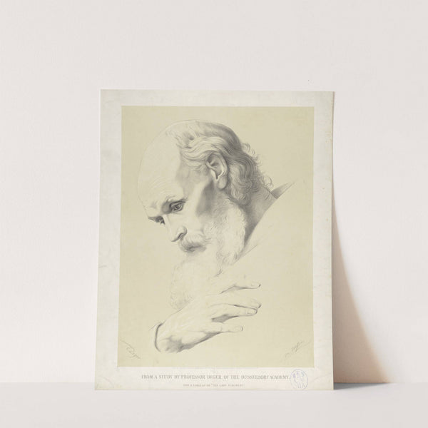 Head of a bearded man (1860-1867) by Ernst Deger