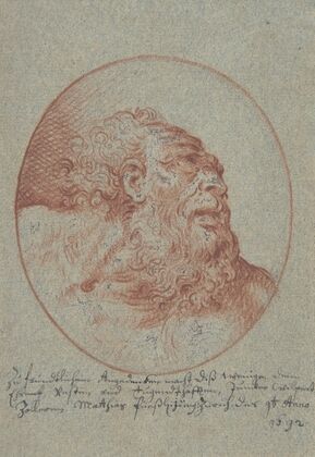 Head of a Bearded Man Looking Right