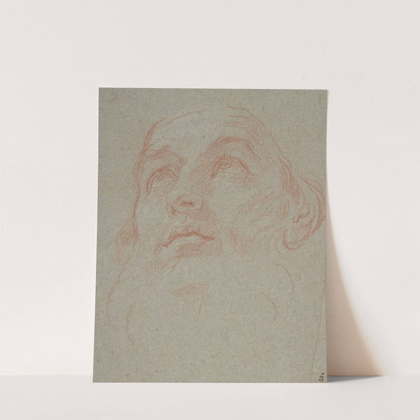 Head of a Bearded Man Looking to Upper Left (Saint Ambrose) (1625–1713) by Carlo Maratti