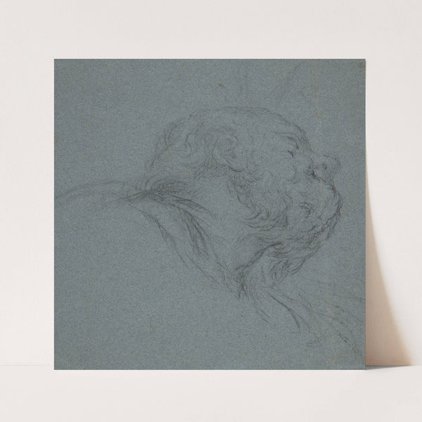 Head of a Bearded Man Looking to Upper Right by Ciro Ferri