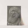 Head of a Bearded Man Wearing a Turban by Master of the Death of Absalom