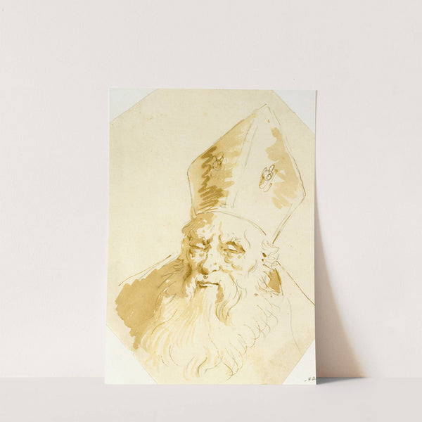 Head of a Bishop (ca. 1742–57) by Giovanni Battista Tiepolo