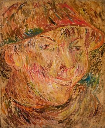 Head of a boy in a hat