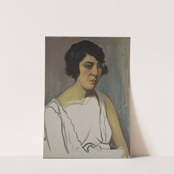 Head of a brunette (circa 1900) by Władysław Ślewiński