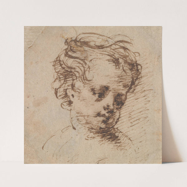 Head of a Child Looking to Right by Isaac Oliver