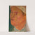 Head of a girl in a hat by Tadeusz Makowski