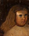 Head of a little girl with unloosed hair