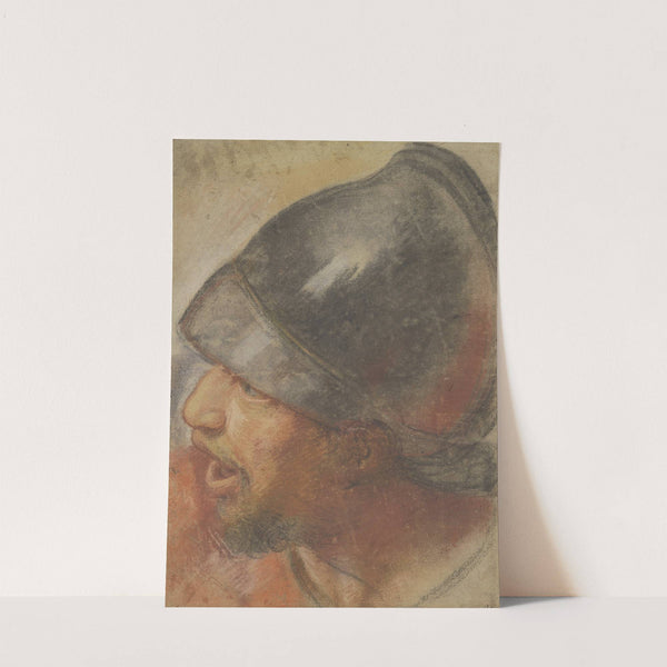 Head of a Macedonian Soldier by Atelier Assistant of Charles Le Brun