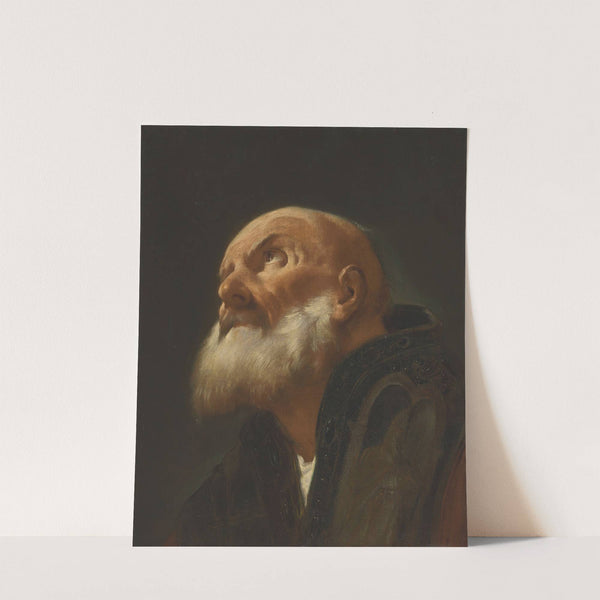 Head of a male saint by Giuseppe Angeli