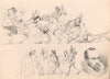 Head of a Man and Caricatures