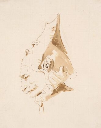 Head of a Man in Profile to the Left