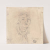 Head of a Man Wearing a Loose Scarf by James Ward