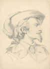 Head of a man with a beard