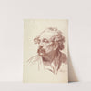 Head of a Man with a Moustache Looking Left (1765–1810) by Jakob Matthias Schmutzer