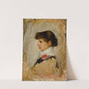 Head of a model by John William Waterhouse
