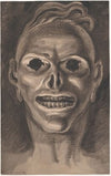 Head of a monster or devil with ‘broken’ eyes