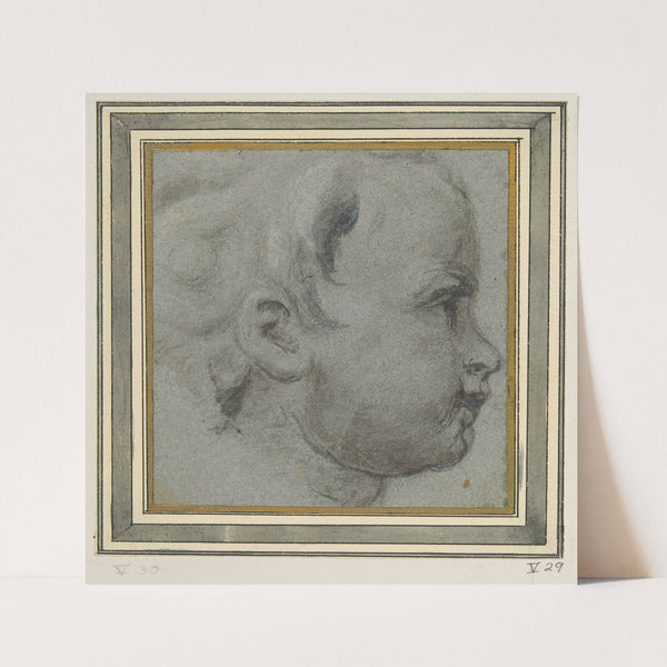 Head of a Putto by François Duquesnoy