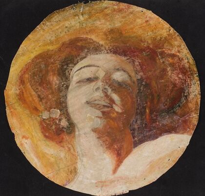 Head of a red-haired woman