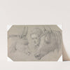 Head of a Stable Lad, Looking Between the Heads of a Horse, on His Left, and a Donkey, on His Right by Henry Thomas Alken