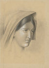 Head of a Woman in a Scarf (1870–1871)