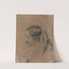 Head of a Woman in Profile with a Scarf by Giovanni Battista Piazzetta