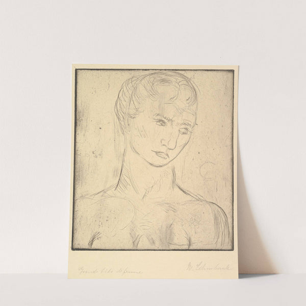 Head of a Woman (Kopf Groß) (1912) by Wilhelm Lehmbruck