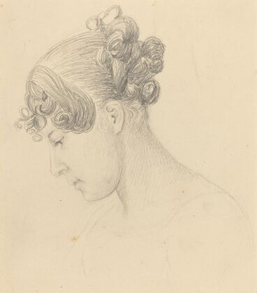Head of a Woman Looking Down (Theresa Turner)